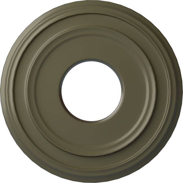 Ekena Millwork Classic Ceiling Medallion (Fits Canopies up to 7 1/4"), 12 3/8"OD x 4"ID x 1 1/8"P, Painted Turtle CM12CLPTF - main